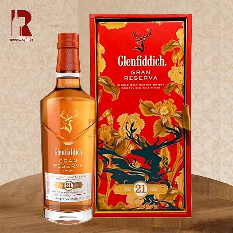 Giá hộp quà rượu Glenfiddich 21 năm Tết 2026