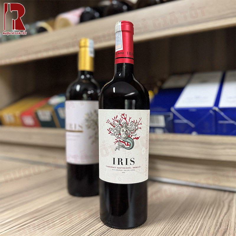 Rượu Vang Chile Đỏ IRIS Varietal Cabernet Sauvignon Merlot nhập khẩu
