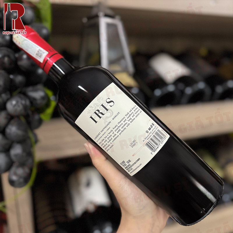 Rượu Vang Chile Đỏ IRIS Varietal Cabernet Sauvignon Merlot nhập khẩu chính hãng giá tốt