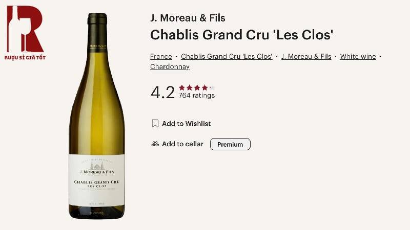J.Moreau & Fils Chablis Grand Cru Les Clos