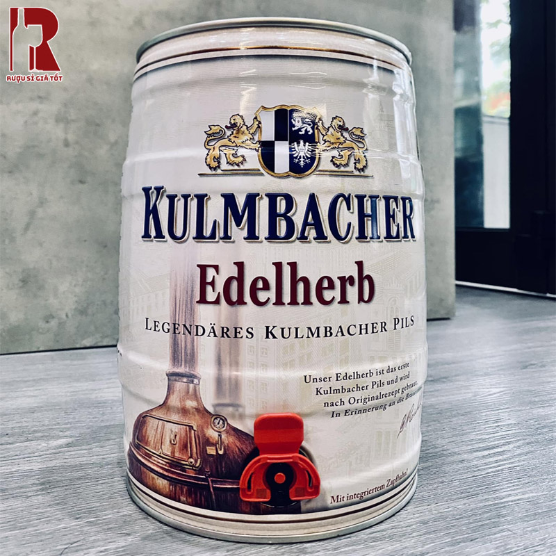 Bia Bom Đức Kulmbacher Pils Edelherb 5L nhập khẩu