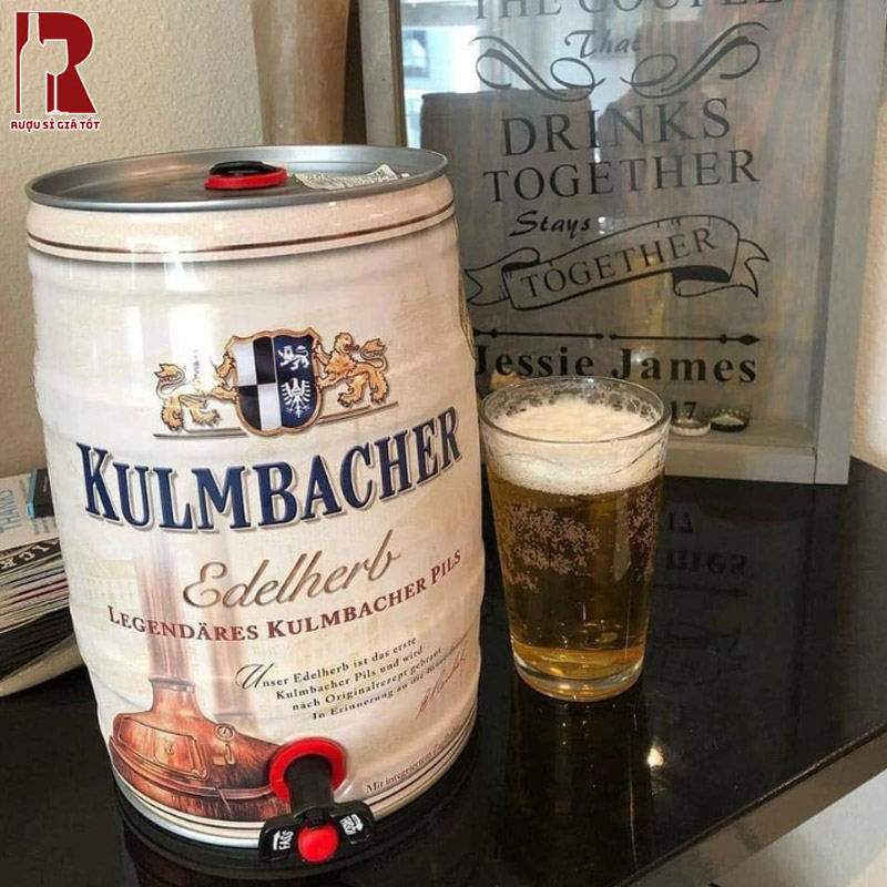 Bia Bom Đức Kulmbacher Pils Edelherb 5L nhập khẩu giá rẻ