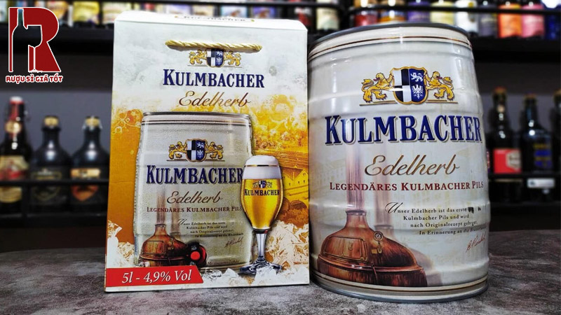 Bia Bom Đức Kulmbacher Pils Edelherb 5L nhập khẩu giá rẻ chính hãng