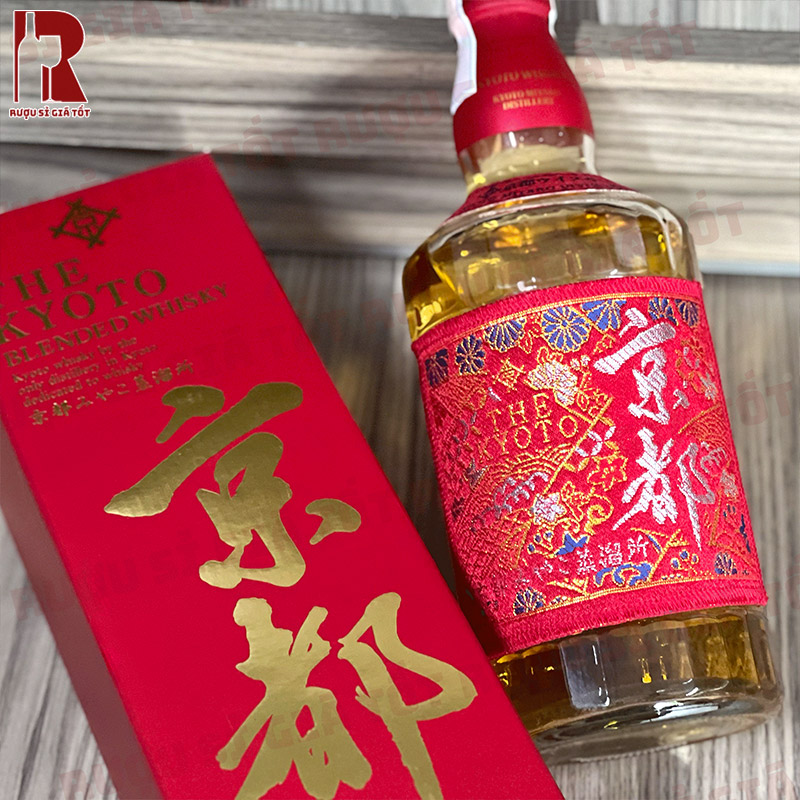 Rượu Kyoto Whisky Nishijin Ori Aka Obi nhập khẩu giá rẻ