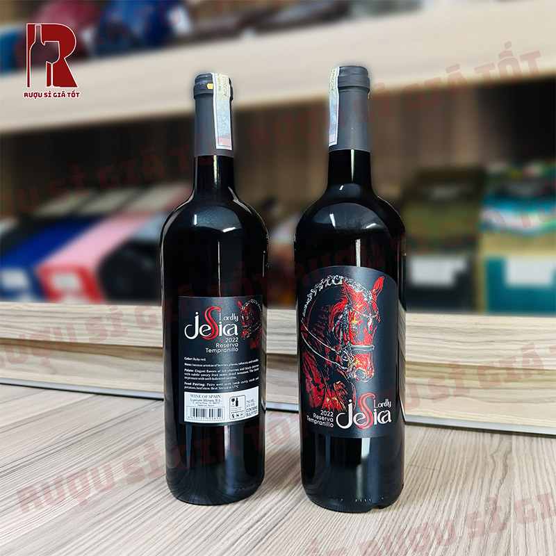 Rượu Vang Tây Ban Nha Đỏ Lordly Jesica Tempranillo Reserva giá bao nhiêu?
