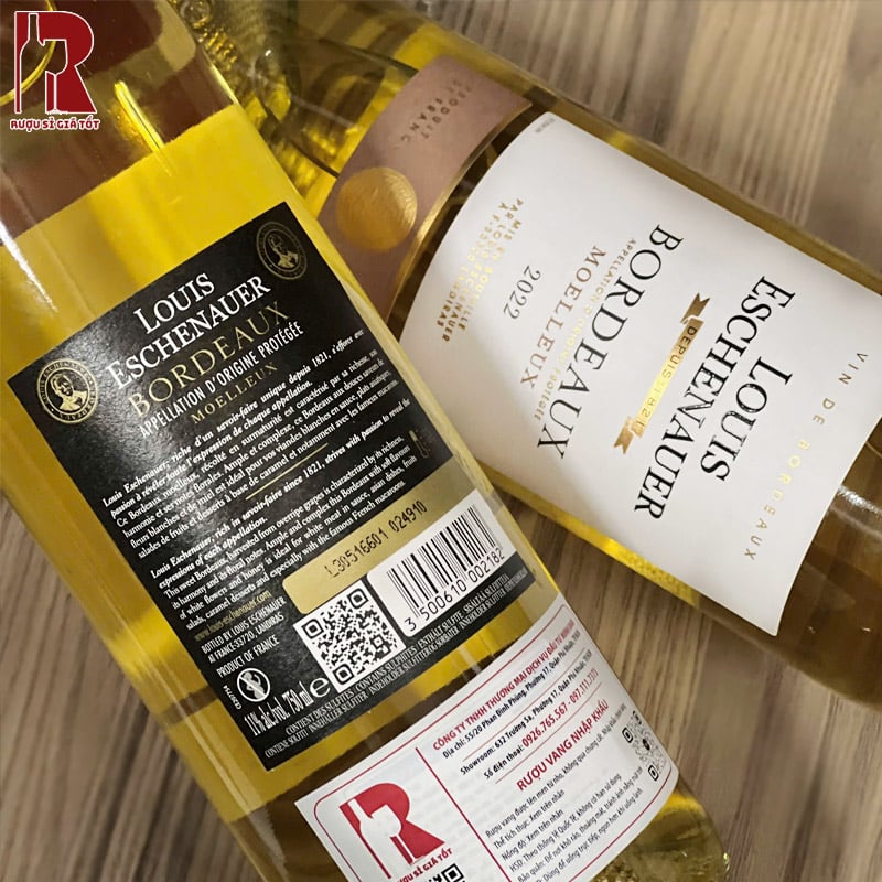 Rượu Vang Pháp Ngọt Louis Eschenauer Bordeaux Moelleux nhập khẩu giá rẻ chính hãng
