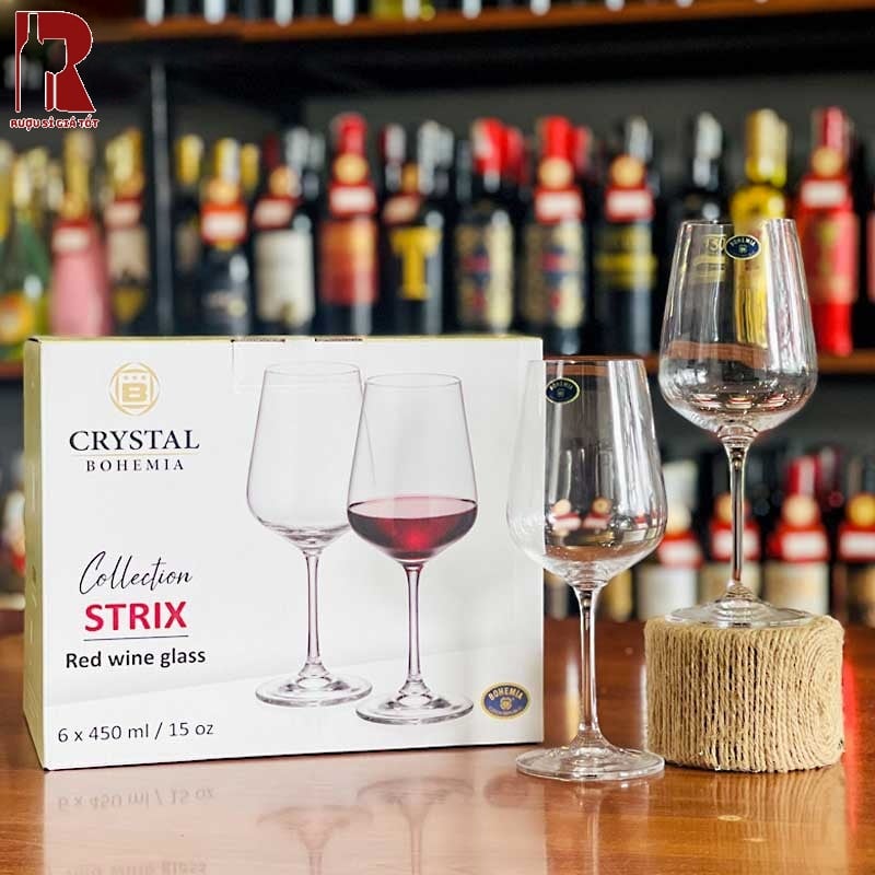 Mua Ly Rượu Vang Đỏ Crystal Bohemia Strix