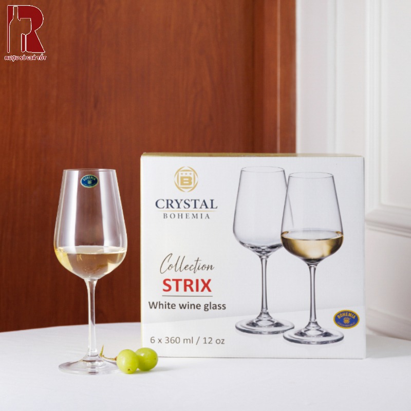Mua CLy Rượu Vang Trắng Crystal Bohemia Strix Tại Việt Nam