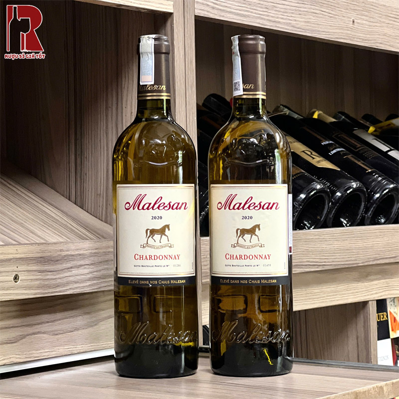 Rượu Vang Pháp Trắng Malesan VDP Chardonnay