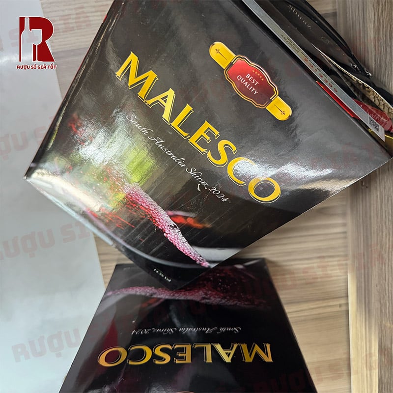 Rượu Vang Bịch Úc Malesco Shiraz Nhập Khẩu