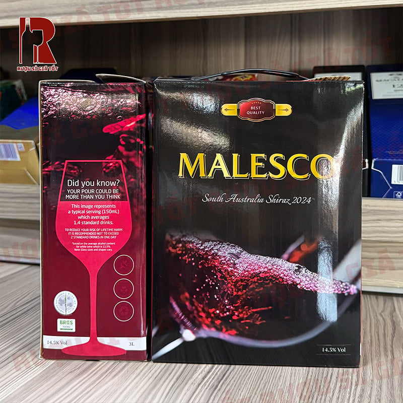 Mua Rượu Vang Bịch Úc Malesco Shiraz Tại Việt Nam
