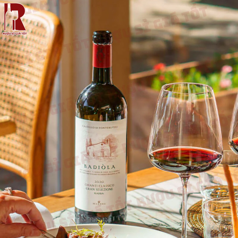 Rượu Vang Ý Đỏ Mazzei Badiola Chianti Classico Gran Selezione Radda nhập khẩu