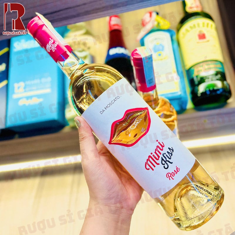 Giá Rượu Vang Ý Hồng Mimi Kiss Rose Da Moscato