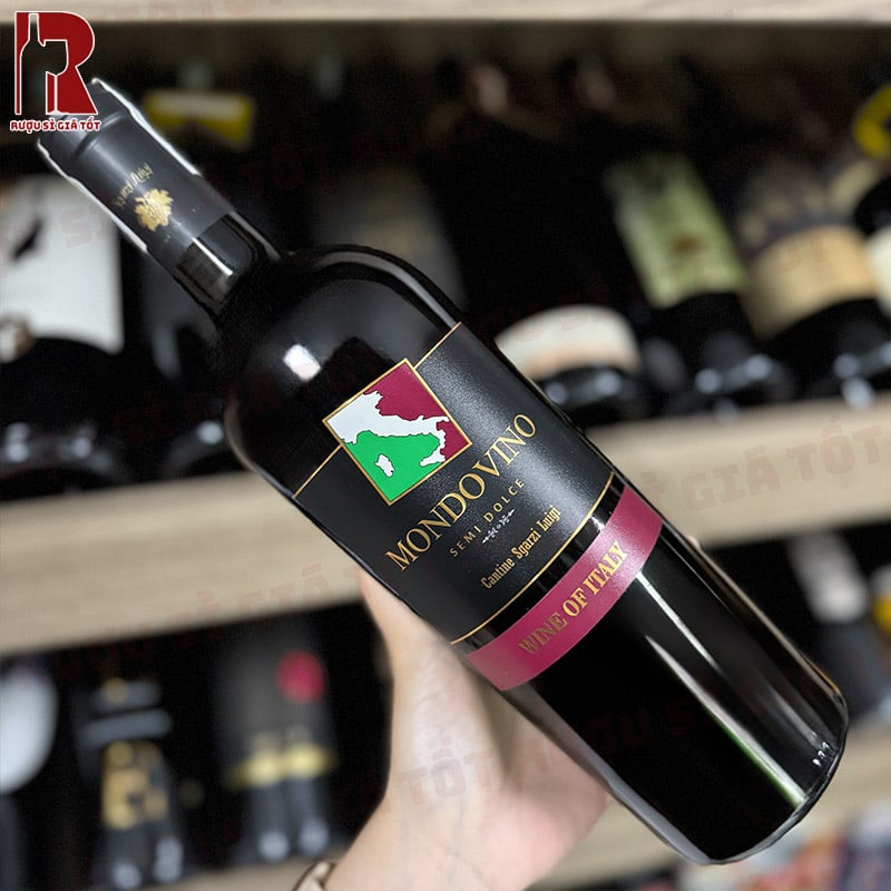Rượu Vang Ý Đỏ Mondovino Ngọt giá rẻ nhất thị trường
