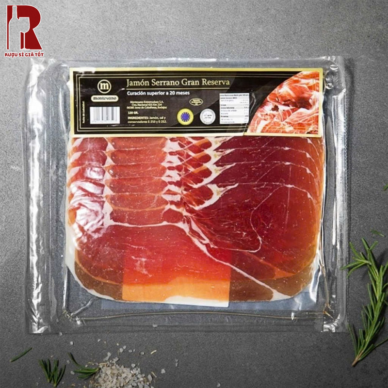 Mua Đùi Heo Muối Montesano Serrano Gran Reserva Jamon 16 Tháng - Đùi Sau Cắt Lát