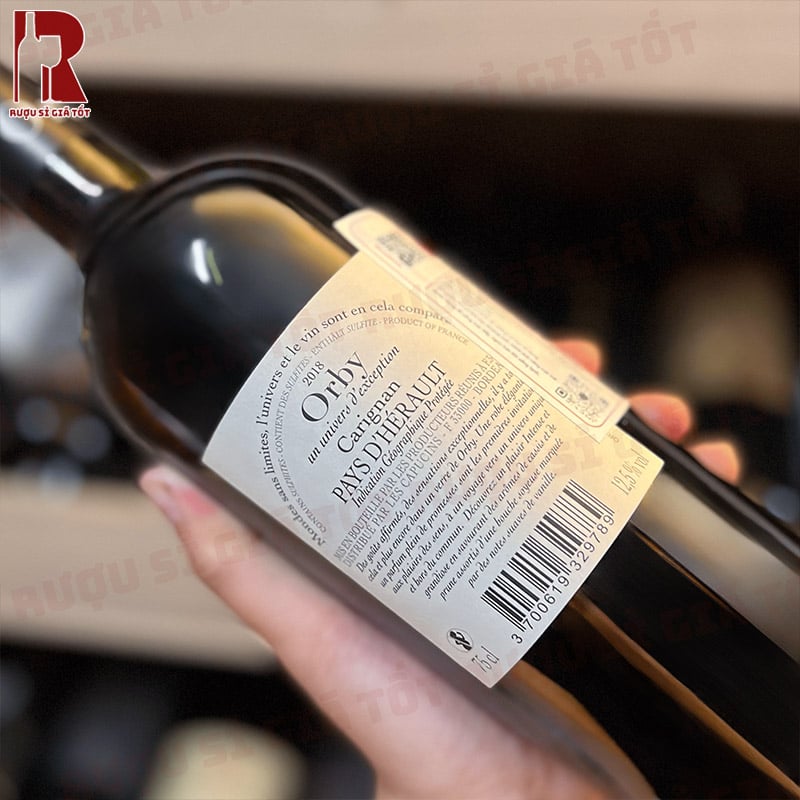 Rượu Vang Pháp Đỏ Orby N8 Carignan Vieilles Vignes nhập khẩu giá rẻ chính hãng