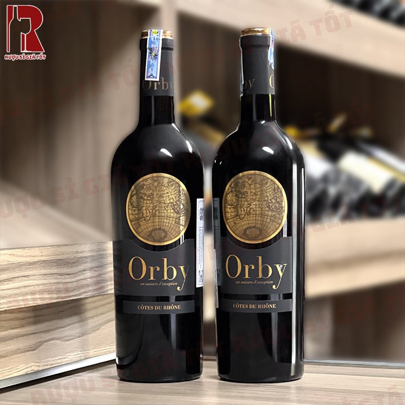 Rượu Vang Pháp Đỏ Orby Cotes Du Rhone nhập khẩu
