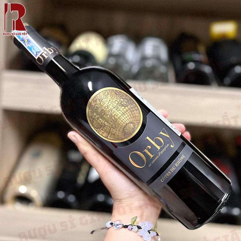 Rượu Vang Pháp Đỏ Orby Cotes Du Rhone nhập khẩu giá rẻ