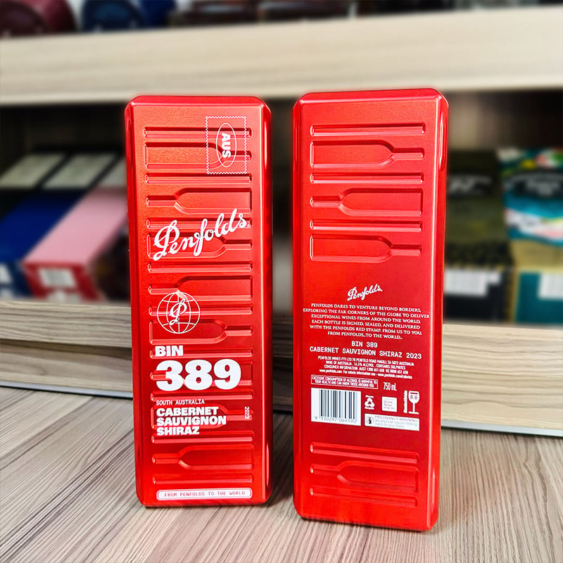 Mua vang Penfolds Bin 389 có hộp đựng không?