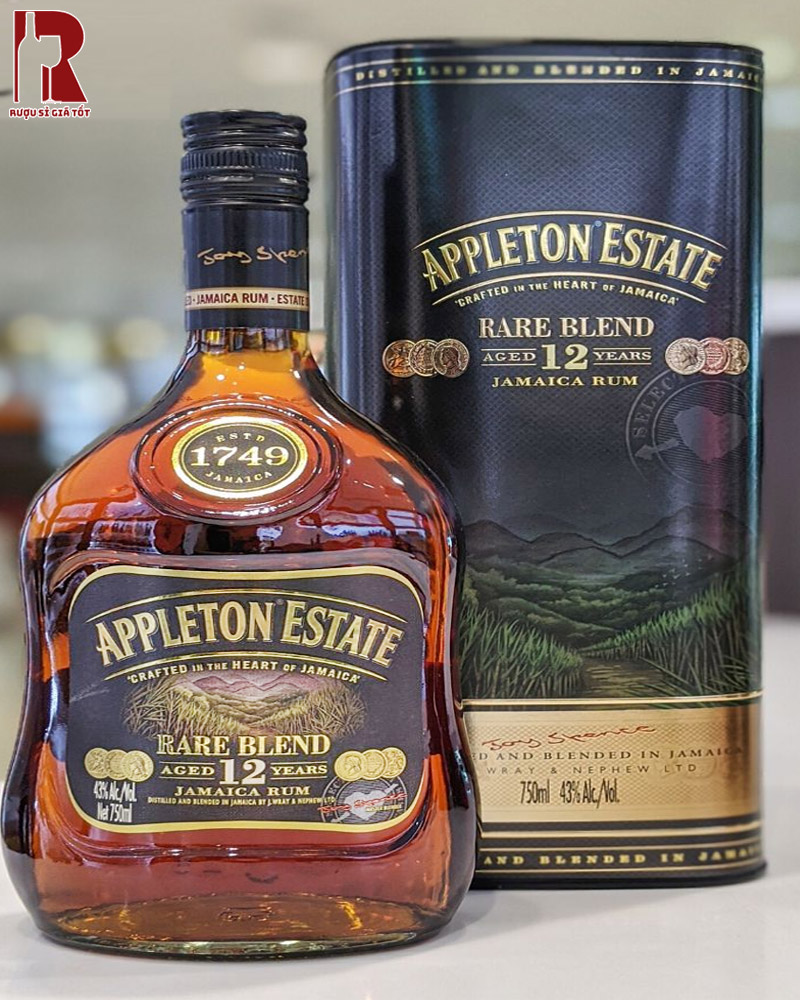 Rượu Rum Appleton Estate Rare Blend 12 Năm nhập khẩu
