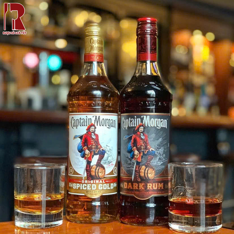 Rượu Rum Captain Morgan Dark nhập khẩu giá rẻ