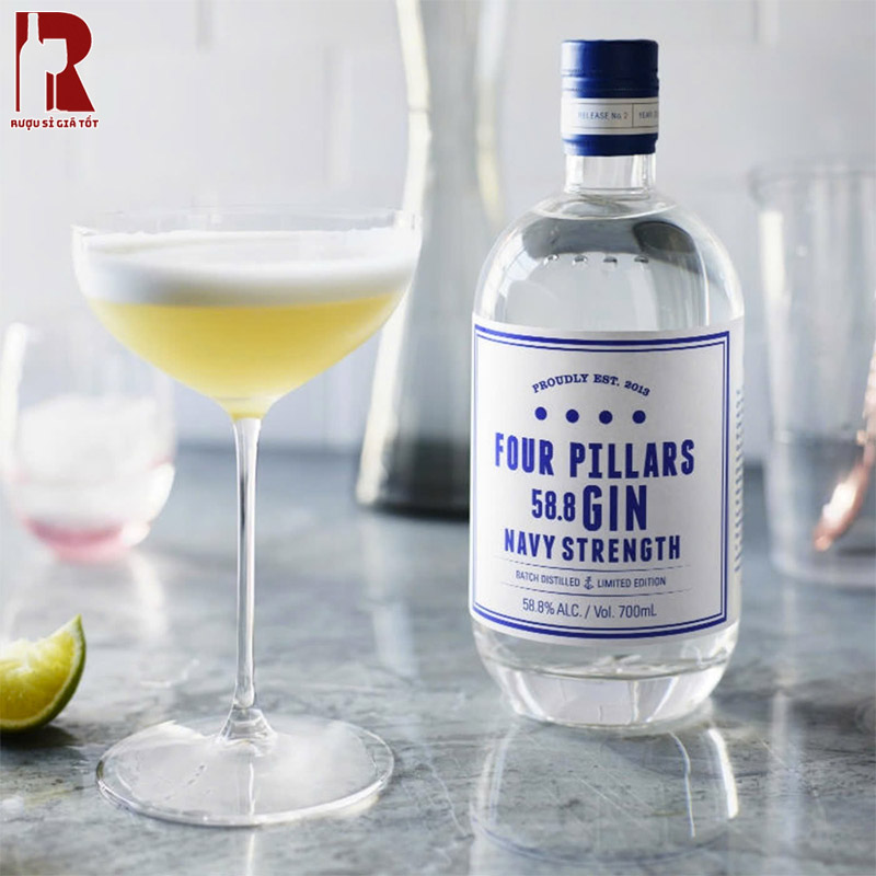 Thưởng Thức Rượu Gin Four Pillars Navy Strength