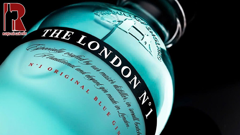 Thiết Kế Chai Rượu Gin The London No.1 Original Blue