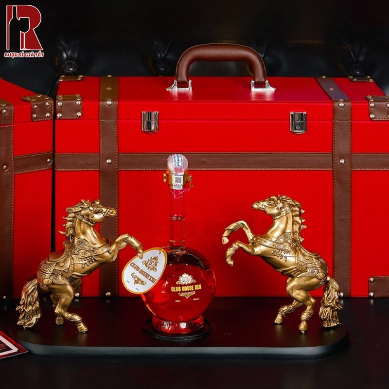 Rượu linh vật ngựa song mã giá bao nhiêu