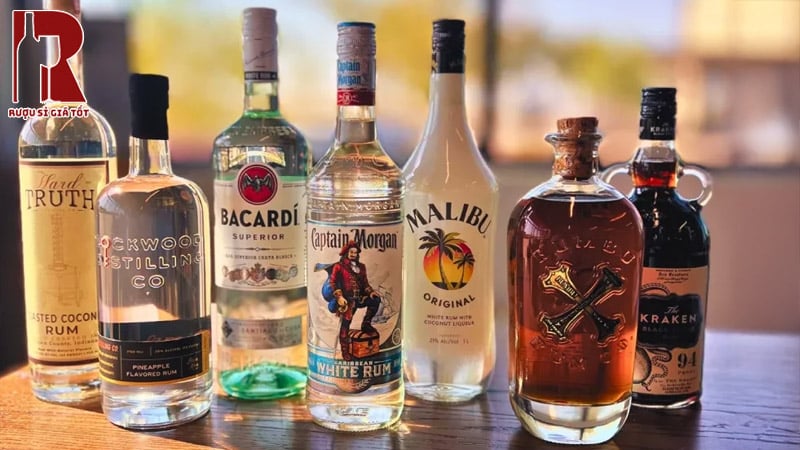 rượu rum là một trong những dòng rượu mạnh pha chế cocktail