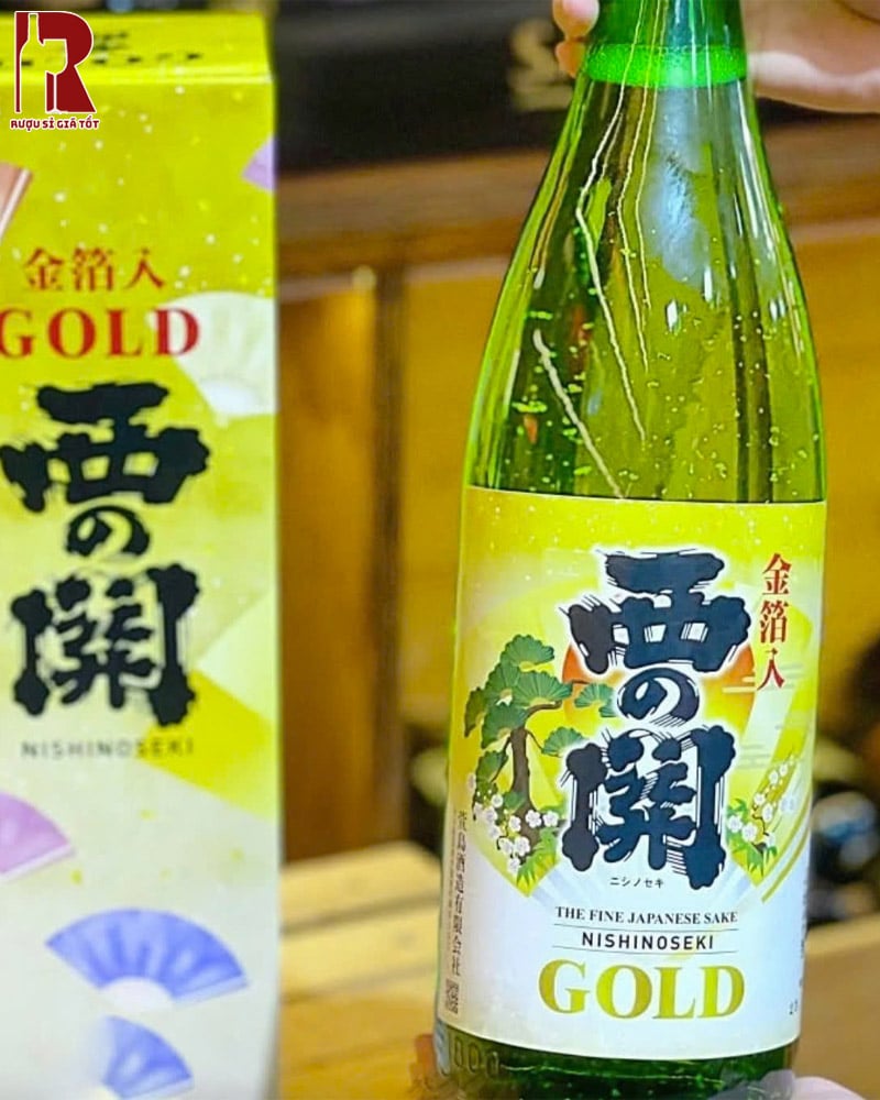 Rượu Sake Nishinoseki Gold Leaf Nhập Khẩu