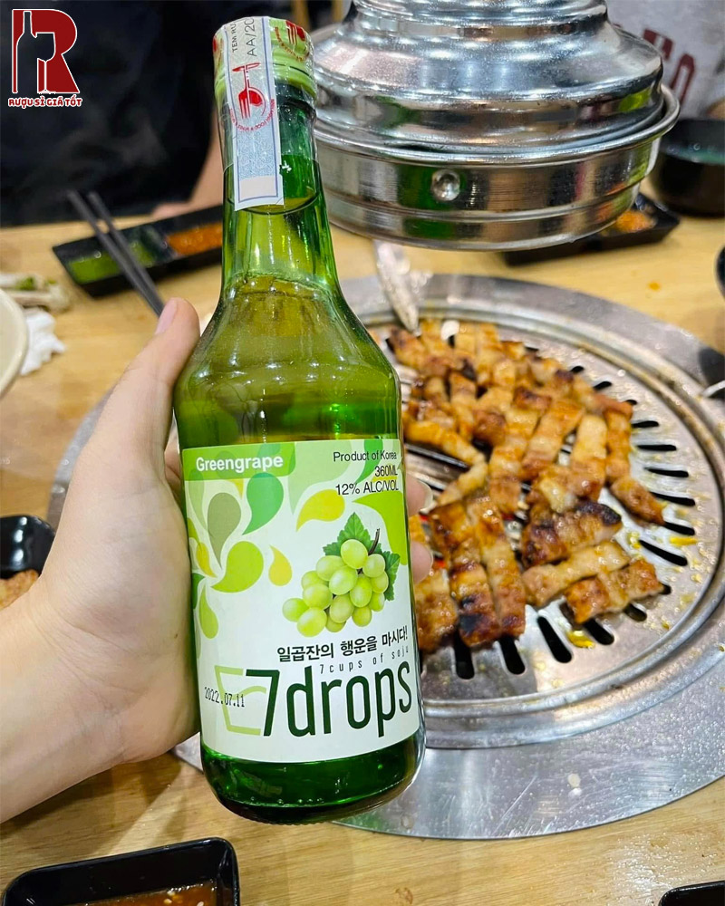 Mua Rượu Soju 7Drops Green Grape - Nho Xanh