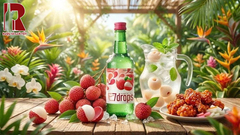 Mua Rượu Soju 7Drops Lychee - Vải Tại Tp.HCM