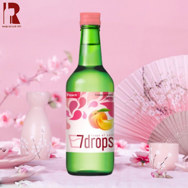 Rượu Soju 7Drops Peach - Đào Giá Bao Nhiêu?