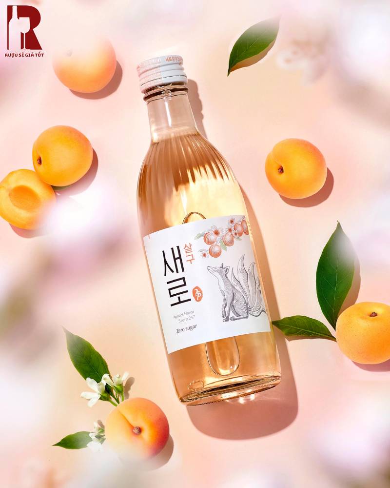 Hương Vị Rượu Soju Chum Churum Saero Zero Sugar Lotte Apricot - Mơ