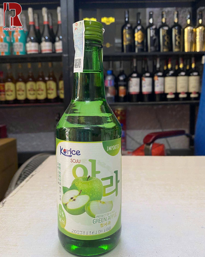 Giá Rượu Soju Korice Apple - Táo Bao Nhiêu?