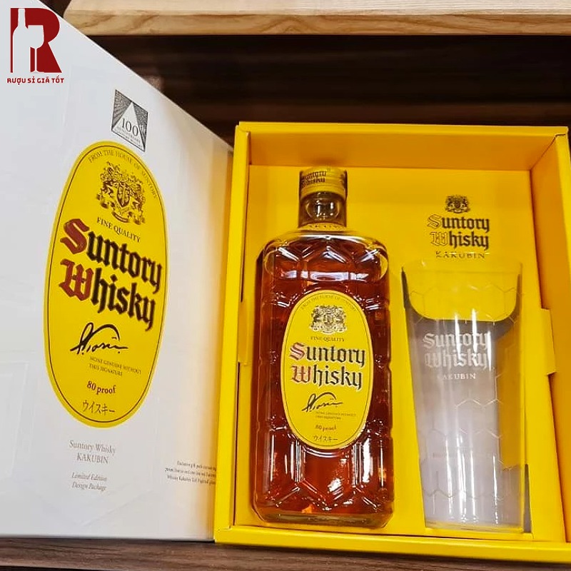 Rượu Suntory Whisky Kakubin - Hộp Quà Tết Nhập Khẩu Chính Ngạch