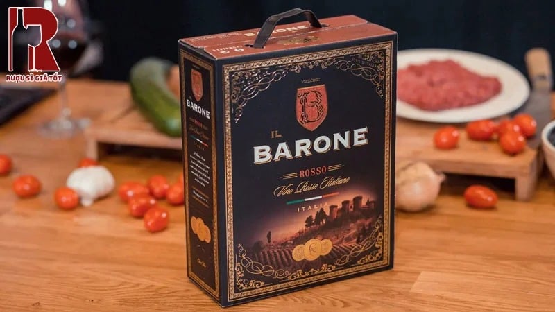 Rượu Vang Bịch Ý Đỏ Ngọt IL Barone Rosso