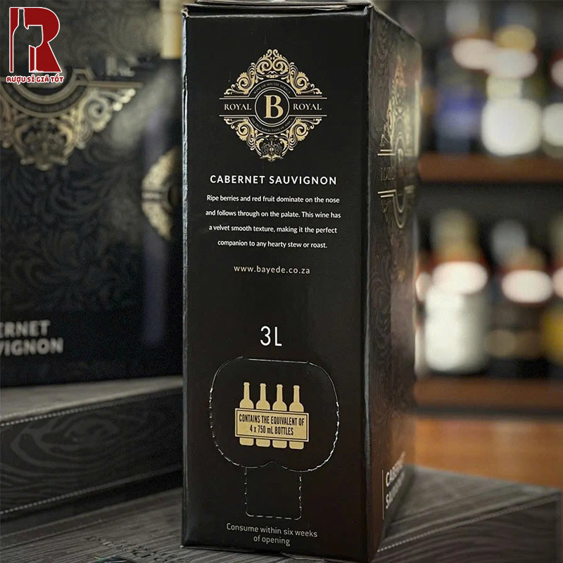 Rượu Vang Bịch Nam Phi B Royal Cabernet Sauvignon Giá Hiện Nay