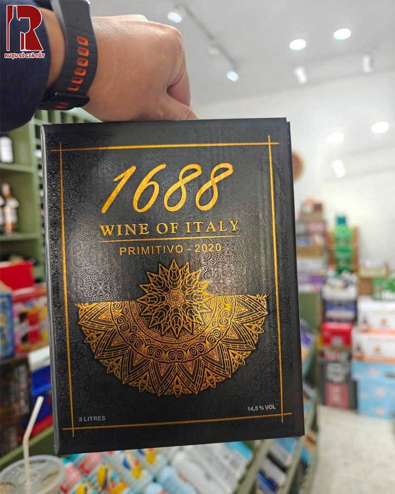 Rượu Vang Bịch Ý 1688 Primitivo Hảo Hạng