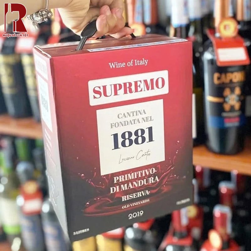 Kết Hợp Ẩm Thực Với Rượu Vang Bịch Ý 1881 Supermo Reserva