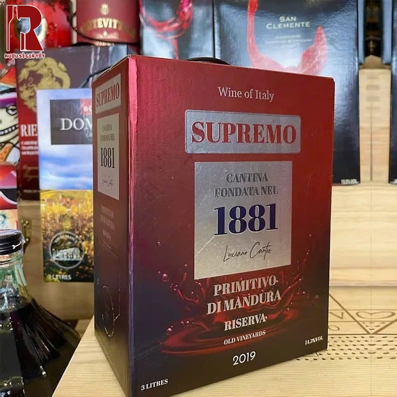 Mua Rượu Vang Bịch Ý 1881 Supermo Reserva Cao Cấp