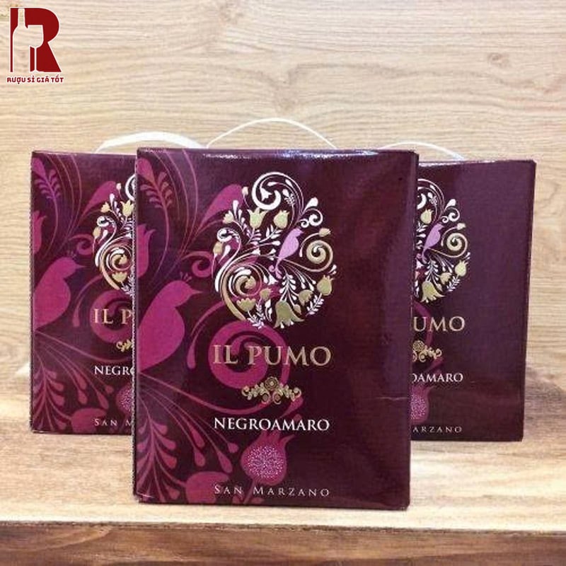 Mua Rượu Vang Bịch Ý IL Pumo Negroamaro 3L Chính Hãng Ở Đâu?
