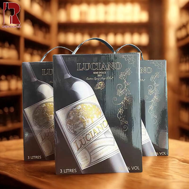 Giá Rượu Vang Bịch Ý Ngọt Luciano Semi Bao Nhiêu?