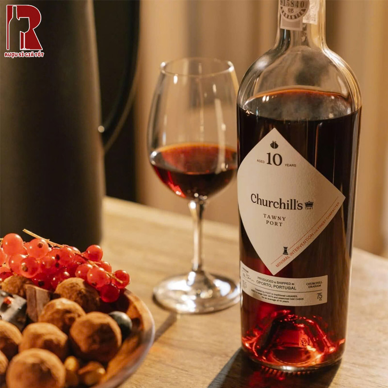Rượu Vang Bồ Đào Nha Cường Hoá Churchill’s 10 Năm Tawny Port Chất Lượng Cao