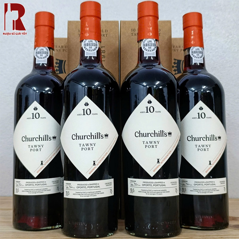 Mua Rượu Vang Bồ Đào Nha Cường Hoá Churchill’s 10 Năm Tawny Port Hảo Hạng