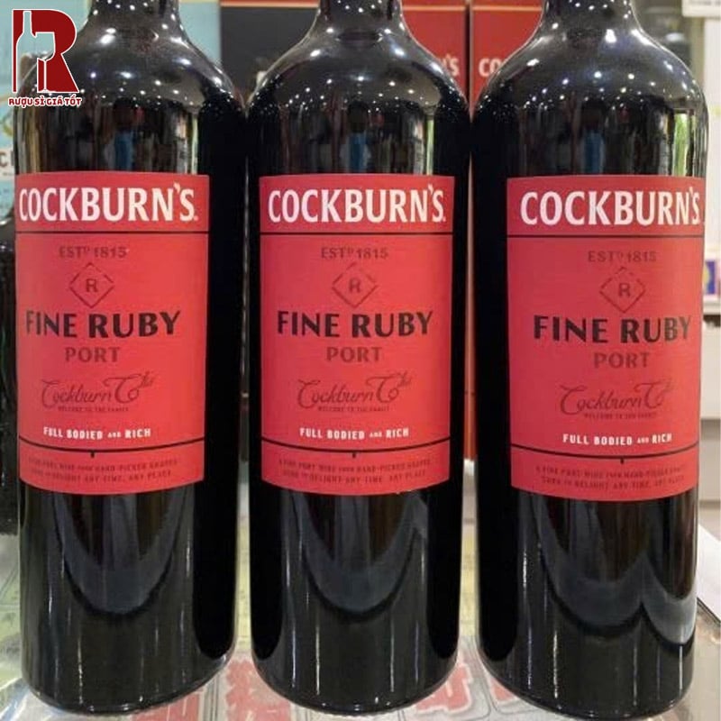 Uống Rượu Vang Bồ Đào Nha Cường Hoá Cockburn's Fine Ruby Port Sành Điệu