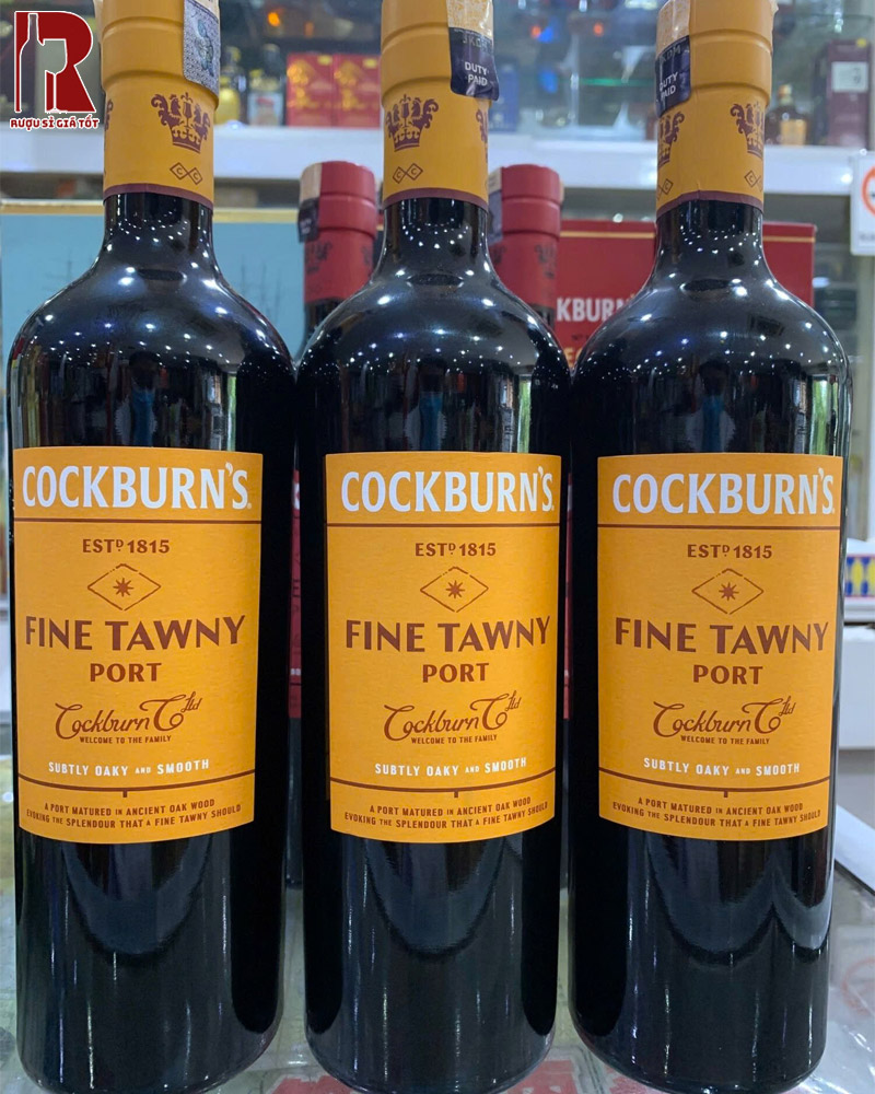 Rượu Vang Bồ Đào Nha Cường Hoá Cockburn's Fine Tawny Port Chính Ngạch