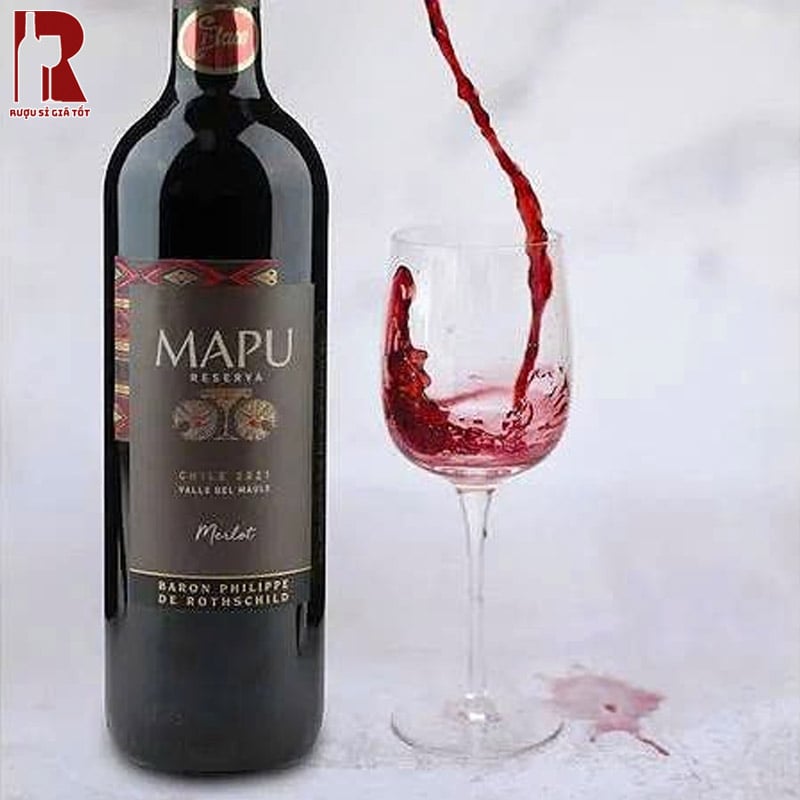 Rượu Vang Chile Đỏ Baron Philippe de Rothschild Mapu Reserva Chính Hãng