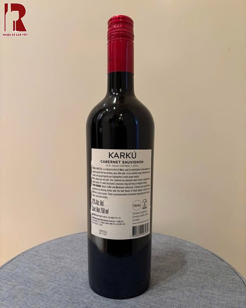 Rượu Vang Chile Đỏ Karku Varietal Giá Bao Nhiêu?