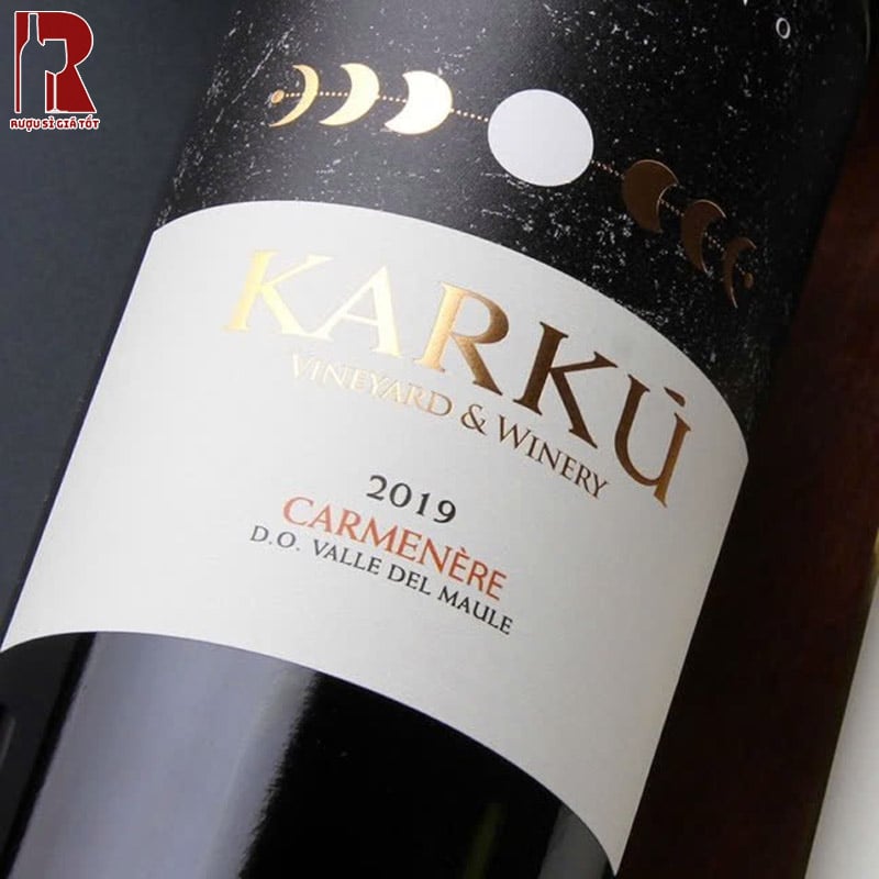 Thiết Kế Chai Rượu Vang Chile Đỏ Karku Varietal Độc Đáo